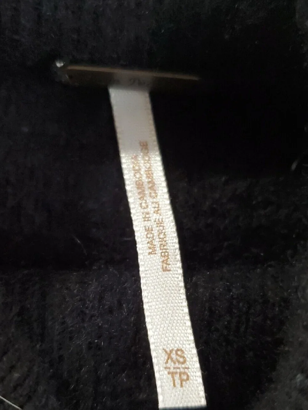 Free People Black Cropped 100% Cashmere Turtleneck Sweater